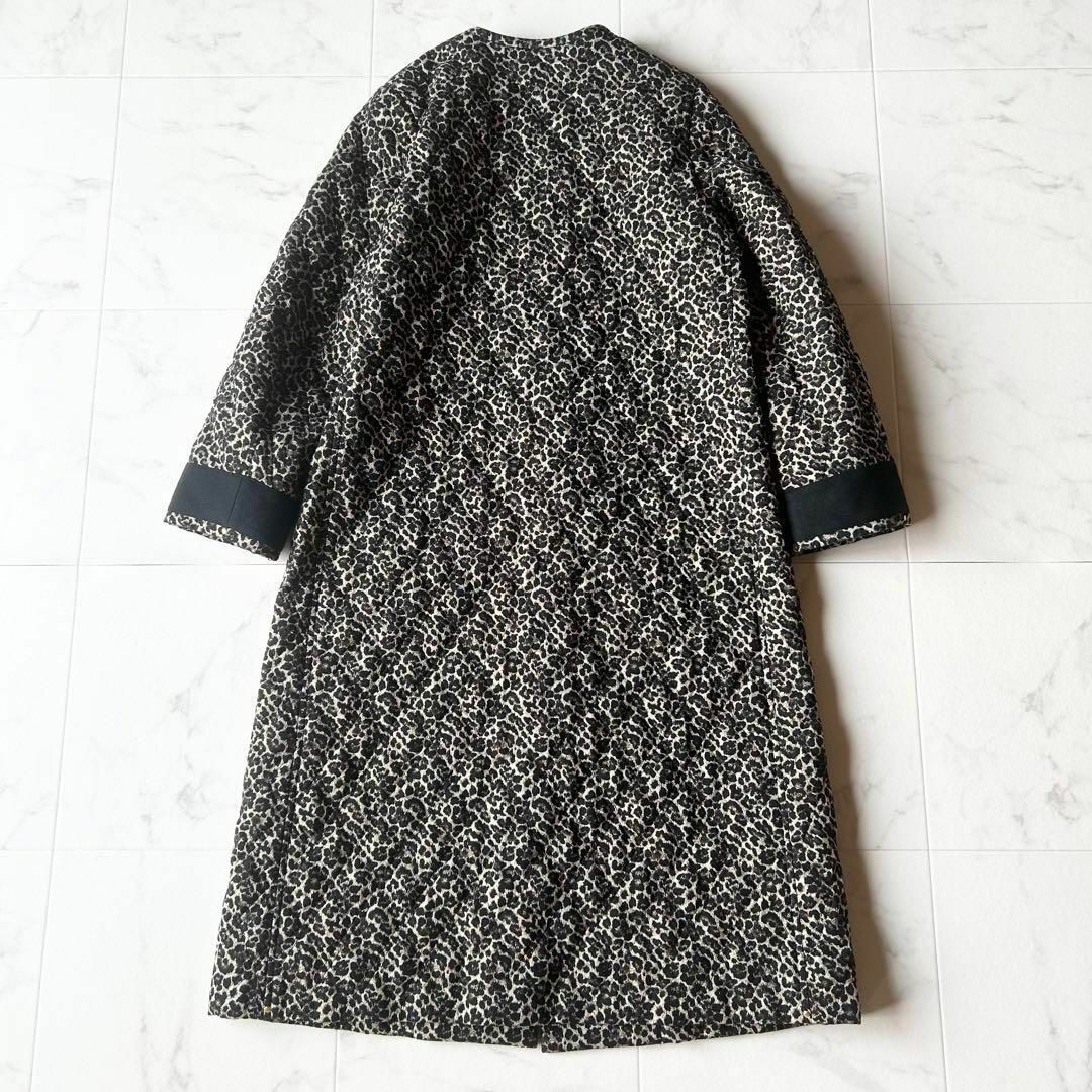 【美品】IENA LA BOUCLE レオパードジャガードキルトコート　36