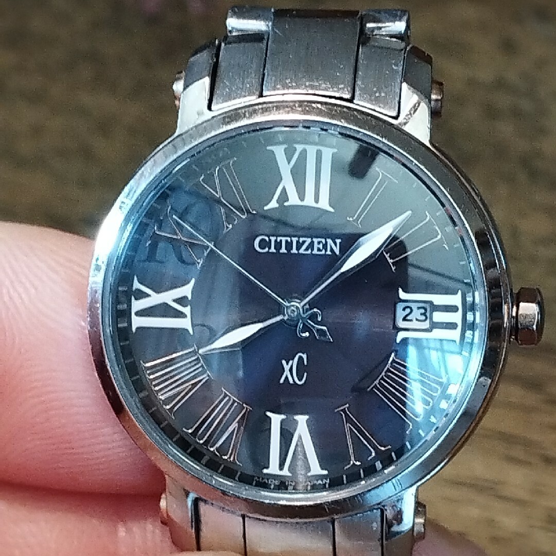 CITIZEN - AB22 シチズン・xC 電波・ソーラー時計 日付・耐磁の通販 by