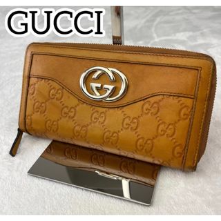 グッチ(Gucci)のグッチ　ラウンドジップ　長財布　小物　308012 黄色　GG お洒落(財布)