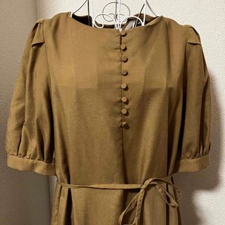 【値下げ】アニュアンス クロシェフリンジニットワンピース