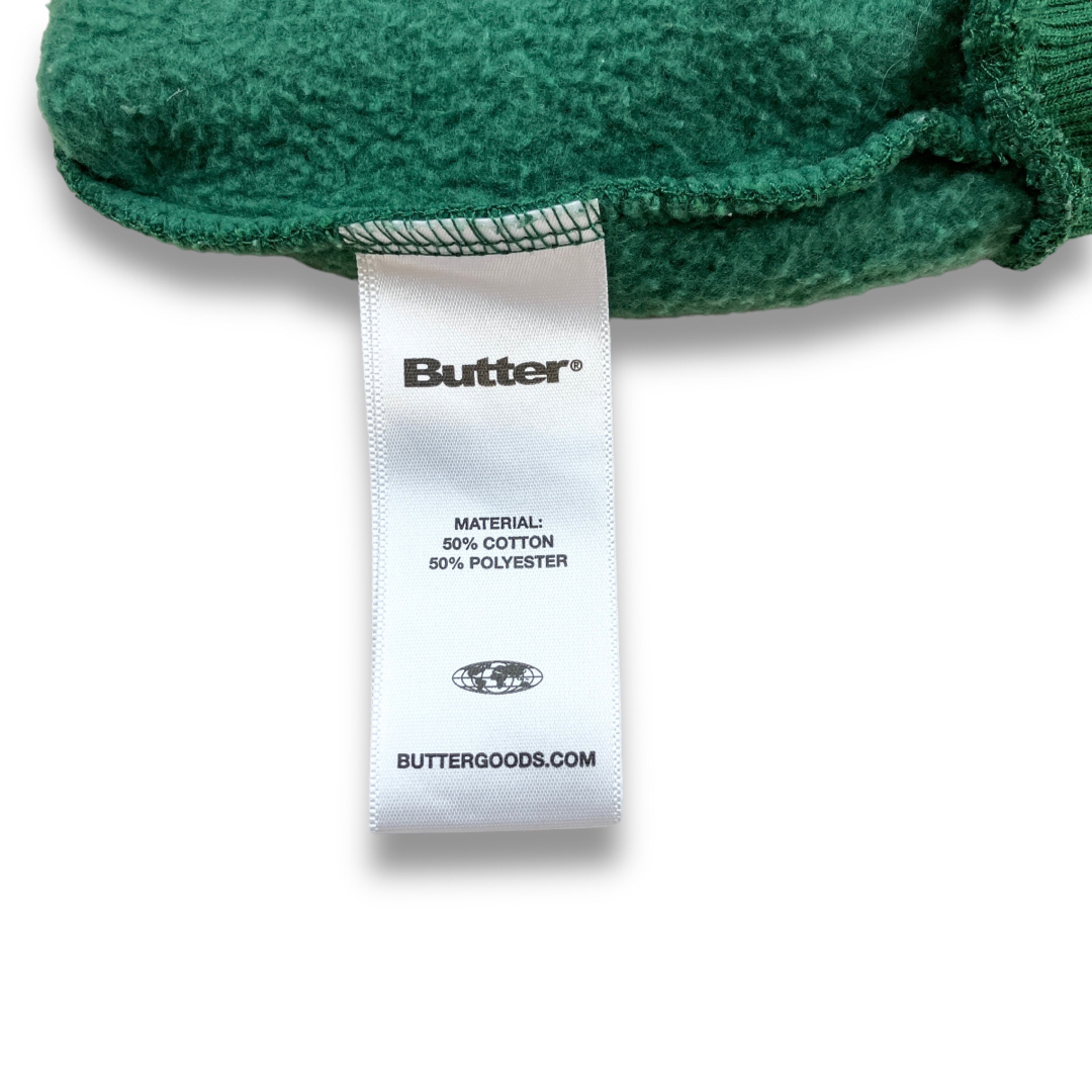 BUTTER GOODS バターグッズ スウェットシャツ ロゴ グリーン