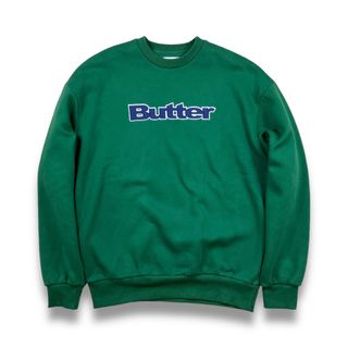 BUTTER GOODS バターグッズ スウェットシャツ ロゴ グリーン