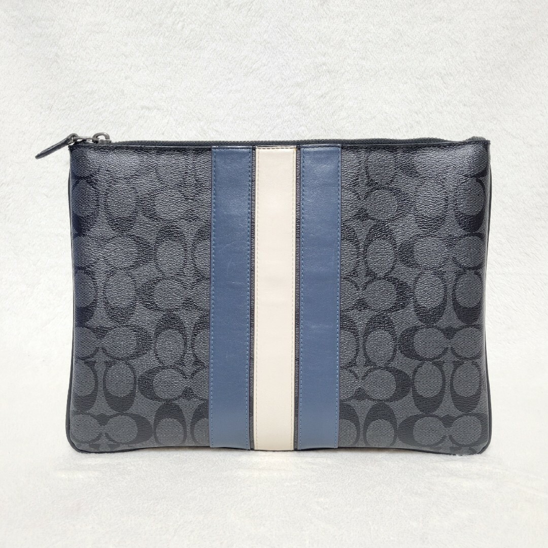 COACH - 【美品】コーチ クラッチバッグ シグネチャー ライン