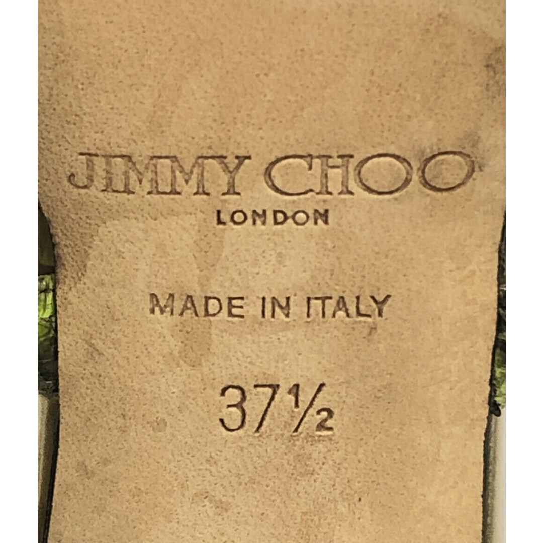 JIMMY CHOO(ジミーチュウ)のジミーチュウ グラディエーターサンダル パイソン柄 レディース 37 1/2 レディースの靴/シューズ(サンダル)の商品写真