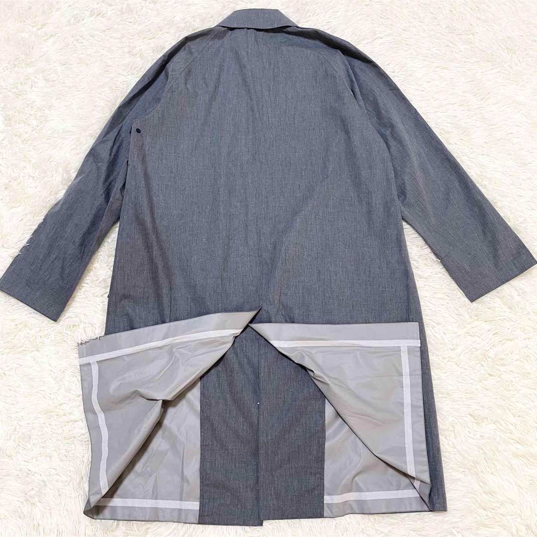 DESCENTE - DESCENTE【美品】ステンカラーコート L グレー ビジネス