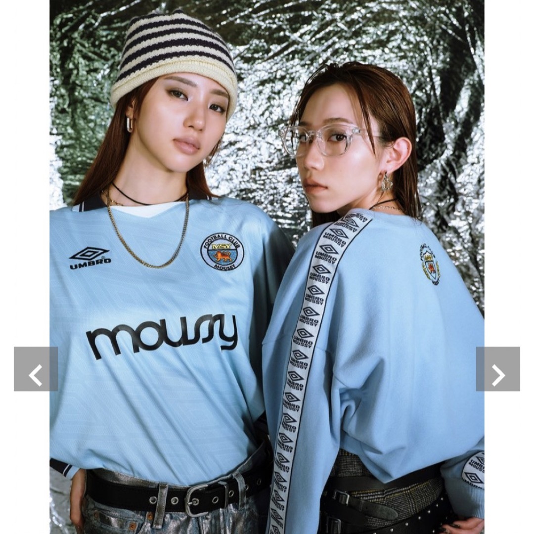 中町綾着用♡MOUSSY×UMBROコラボ♡UMBRO ユニフォーム♡ブルー