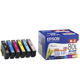 エプソン(EPSON)のEPSON純正インク IC6CL80L　6色パック (オフィス用品一般)