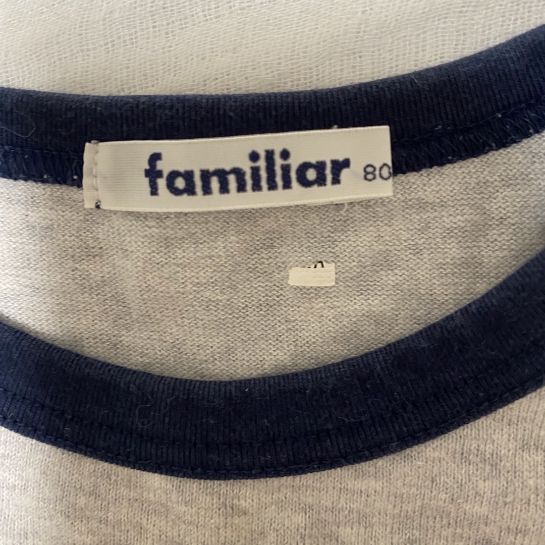 familiar(ファミリア)のfamiliar 長袖Tシャツ　80 セット キッズ/ベビー/マタニティのベビー服(~85cm)(Ｔシャツ)の商品写真