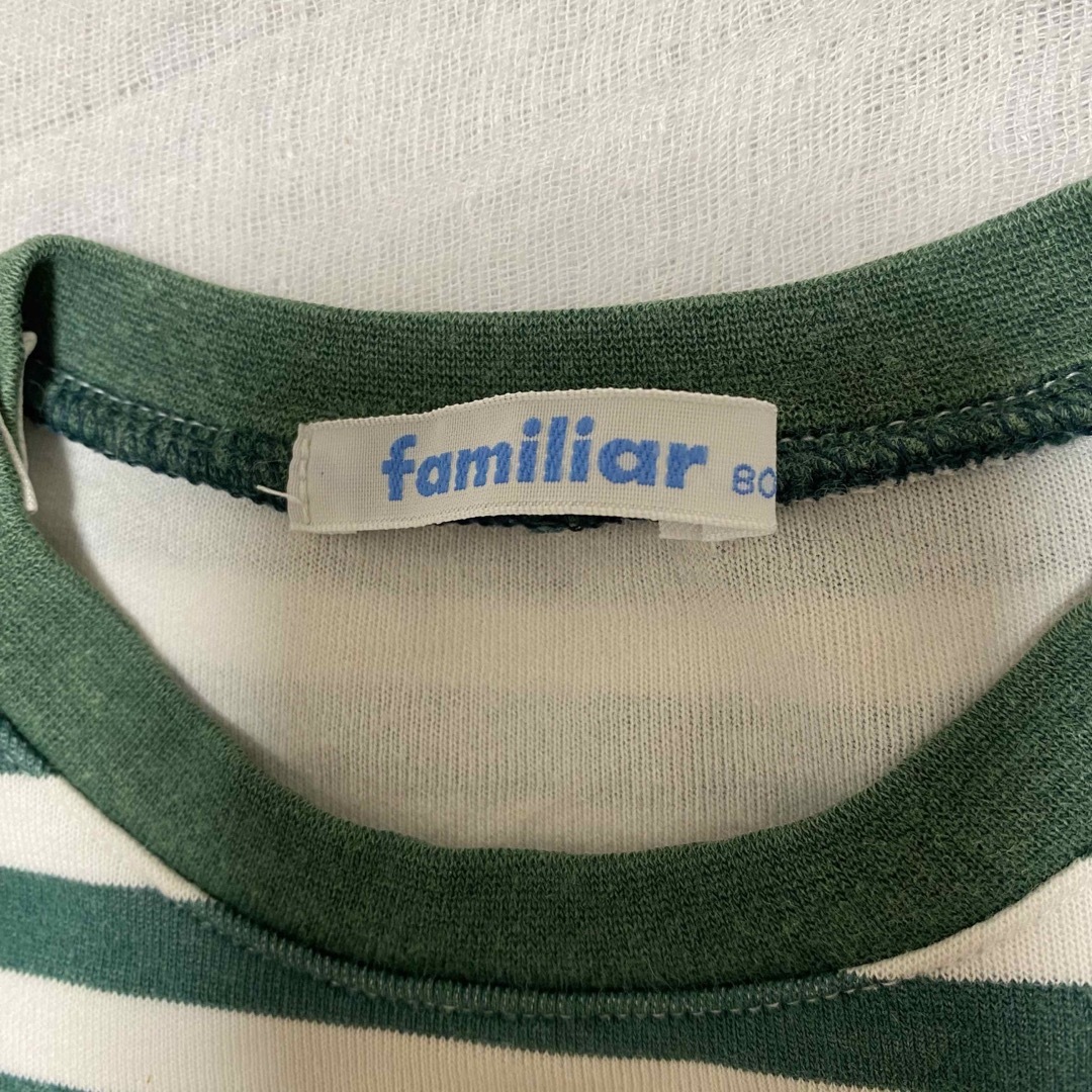 familiar(ファミリア)のfamiliar 長袖Tシャツ　80 セット キッズ/ベビー/マタニティのベビー服(~85cm)(Ｔシャツ)の商品写真