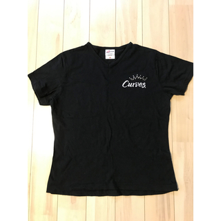 カーブス　王冠Tシャツ　ブラック(Tシャツ(半袖/袖なし))