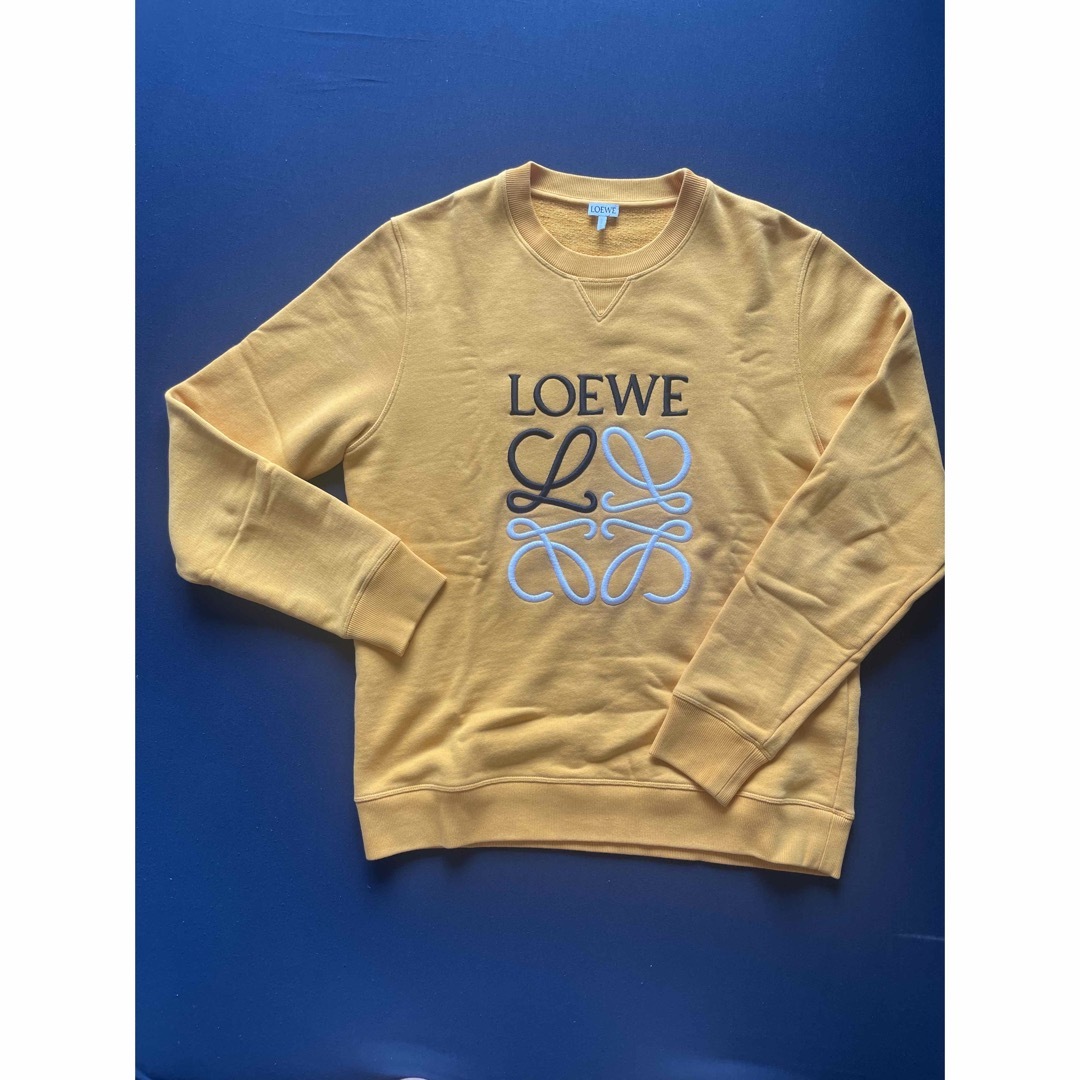 LOEWE アナグラムレギュラーフィット　スエットシャツ　イエロー