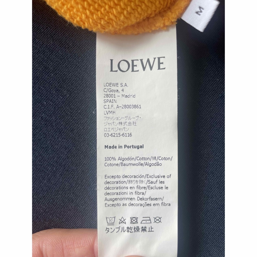 LOEWE アナグラムレギュラーフィット　スエットシャツ　イエロー