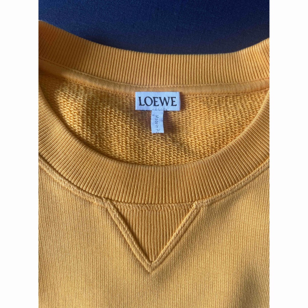 LOEWE アナグラムレギュラーフィット　スエットシャツ　イエロー