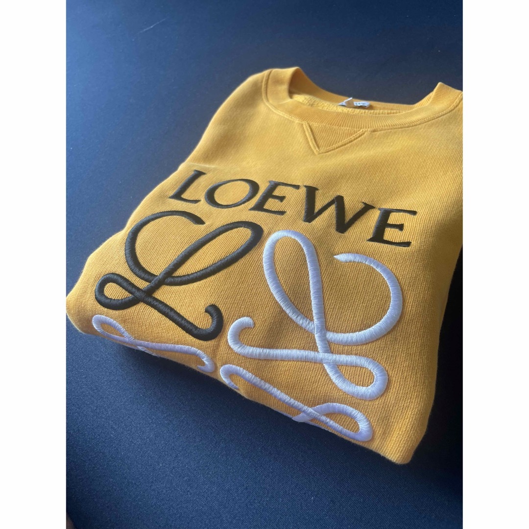 LOEWE アナグラムレギュラーフィット　スエットシャツ　イエロー