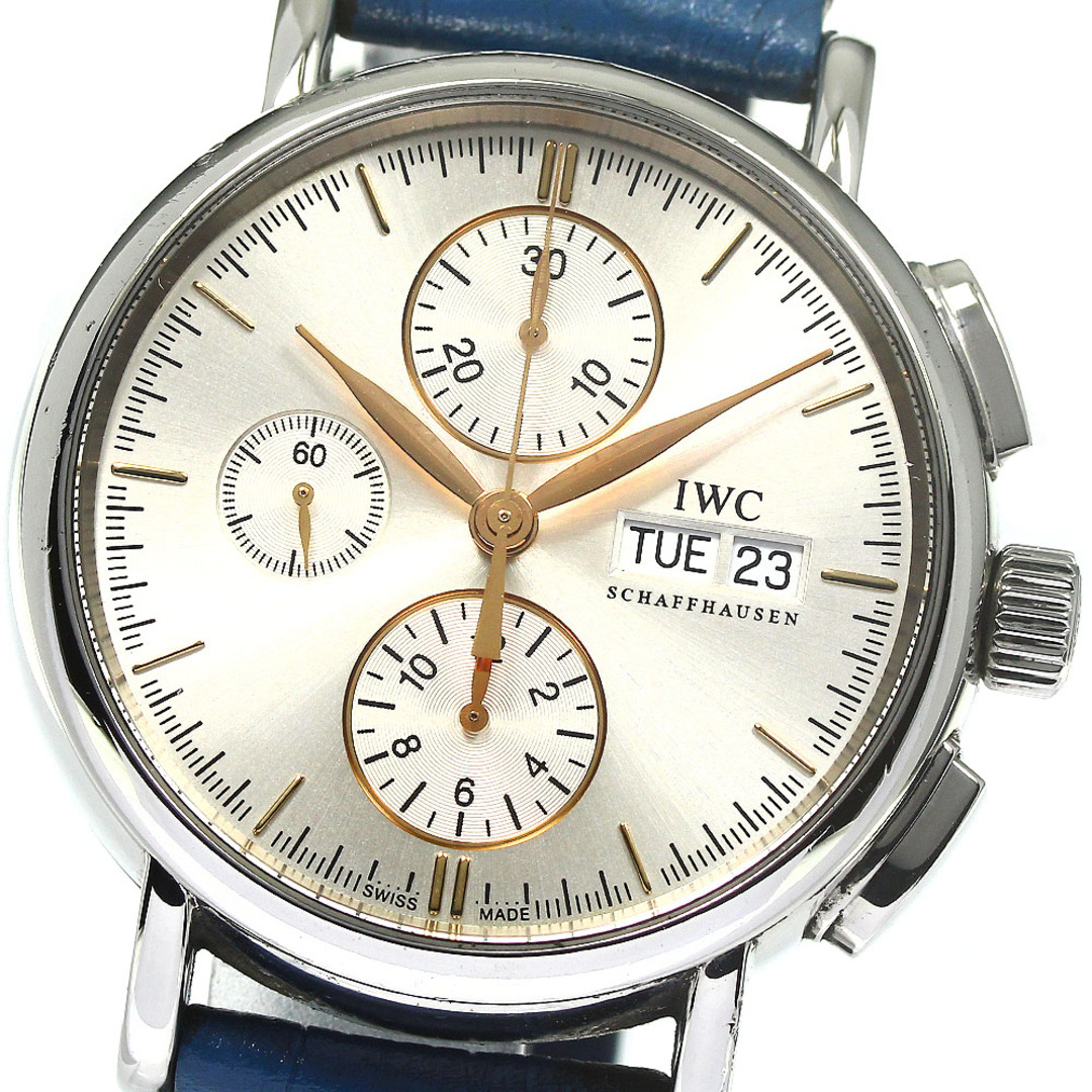 IWC SCHAFFHAUSEN IW378302 ポートフィノ クロノグラフ デイデイト 自動巻き メンズ _767170