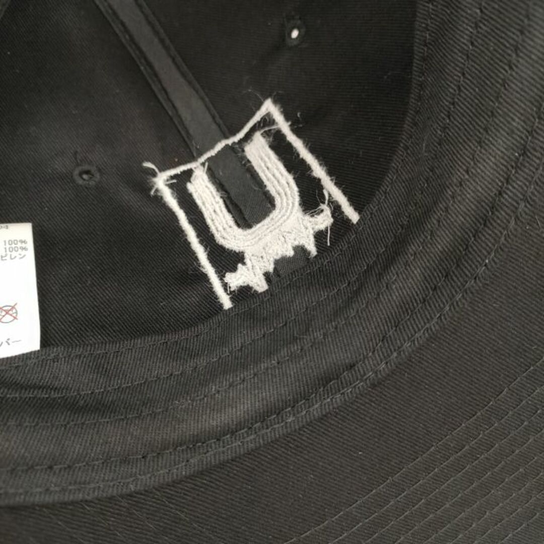 UNDERCOVER(アンダーカバー)のUNDERCOVER メッシュ RECORDS UCQ4H04 サイズF 帽子 キャップ ブラック メンズ アンダーカバー【中古】3-0910G◎ メンズの帽子(キャップ)の商品写真