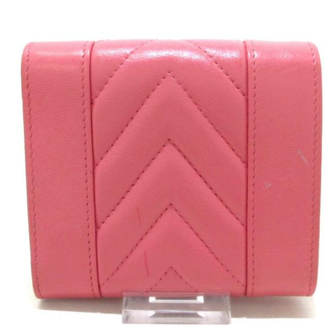 シャネル 3つ折り財布美品  - ピンク