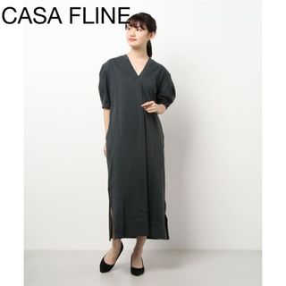 カーサフライン(CASA FLINE)のCASA FLINE ボリューム袖ワンピース(ロングワンピース/マキシワンピース)