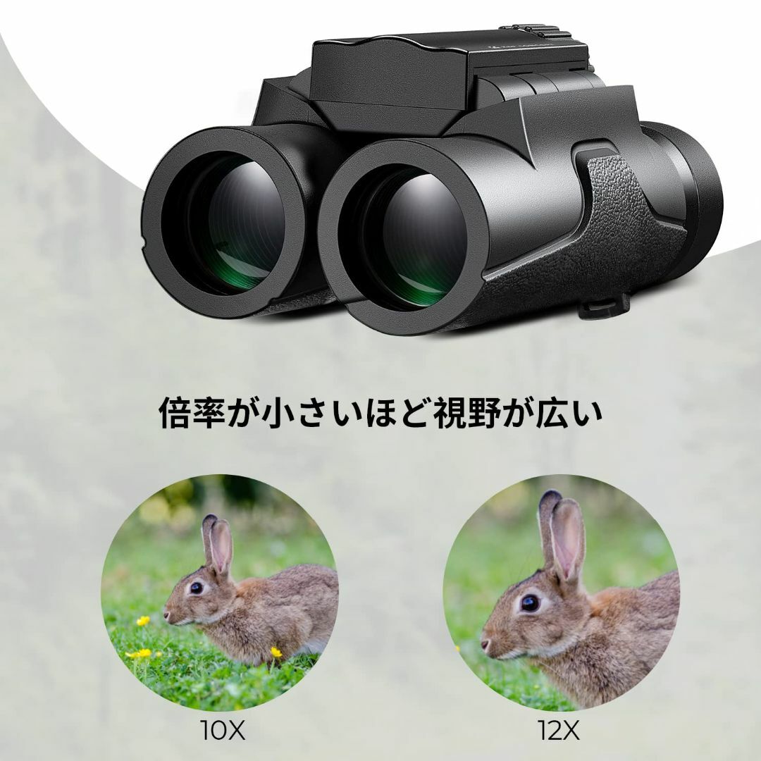 K&F Concept 双眼鏡 ライブ専用10倍 高倍率10*25 望遠鏡 レン