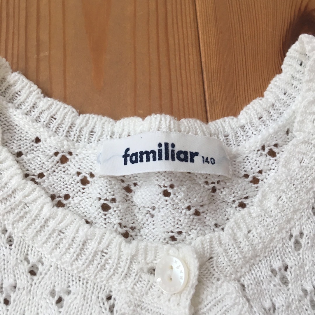 familiar(ファミリア)のファミリア　familiar 140 半袖ボレロ キッズ/ベビー/マタニティのキッズ服女の子用(90cm~)(カーディガン)の商品写真