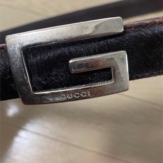 グッチ(Gucci)の【んご様専用】んご様用、GUCCIベルト  女性   70-83㌢まで⚫︎(ベルト)