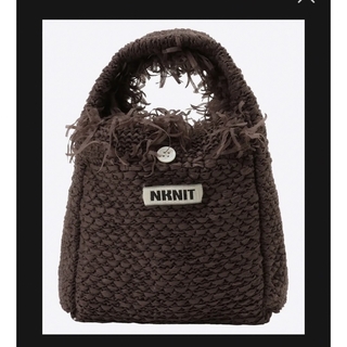 ロンハーマン(Ron Herman)のNKNIT fringe knit hand bag ♡ ピンク箱入り(ハンドバッグ)