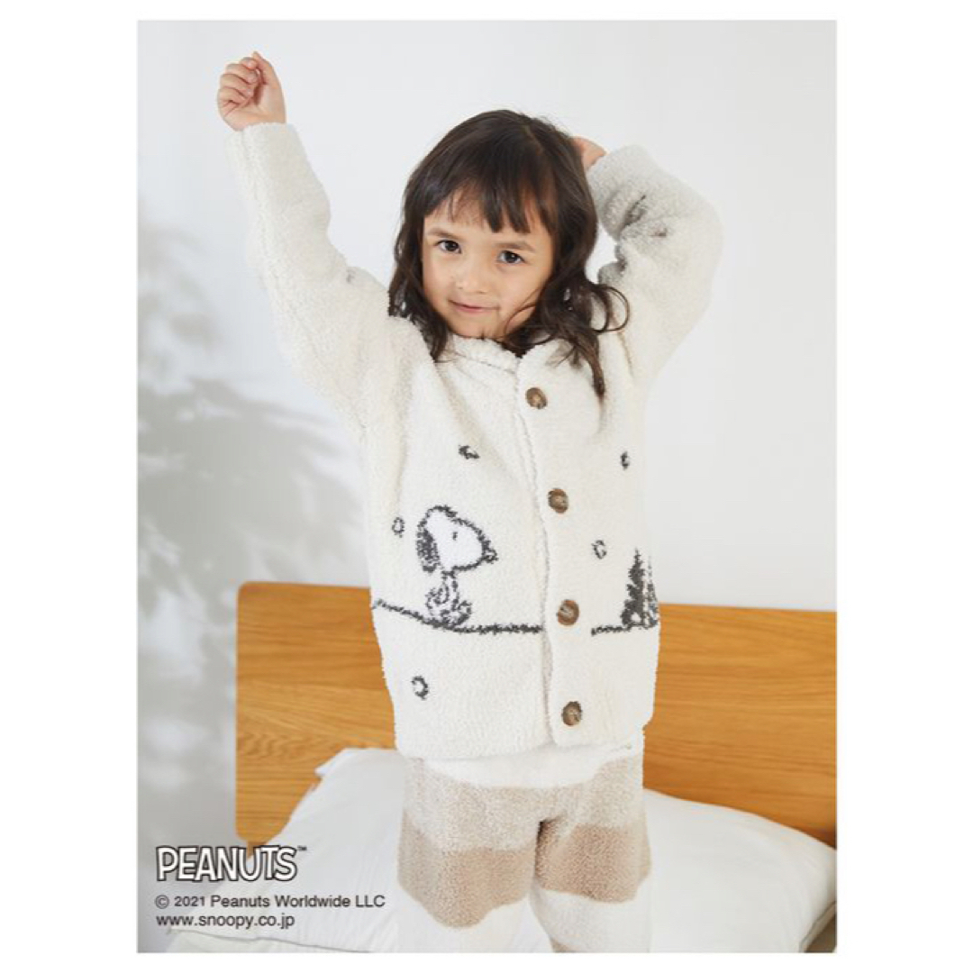 gelato pique(ジェラートピケ)のPEANUTS SNOOPY キッズルームウェア　カーディガン　スヌーピー　 キッズ/ベビー/マタニティのキッズ服女の子用(90cm~)(カーディガン)の商品写真