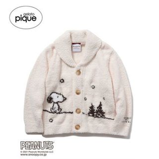 ジェラートピケ(gelato pique)のPEANUTS SNOOPY キッズルームウェア　カーディガン　スヌーピー　(カーディガン)