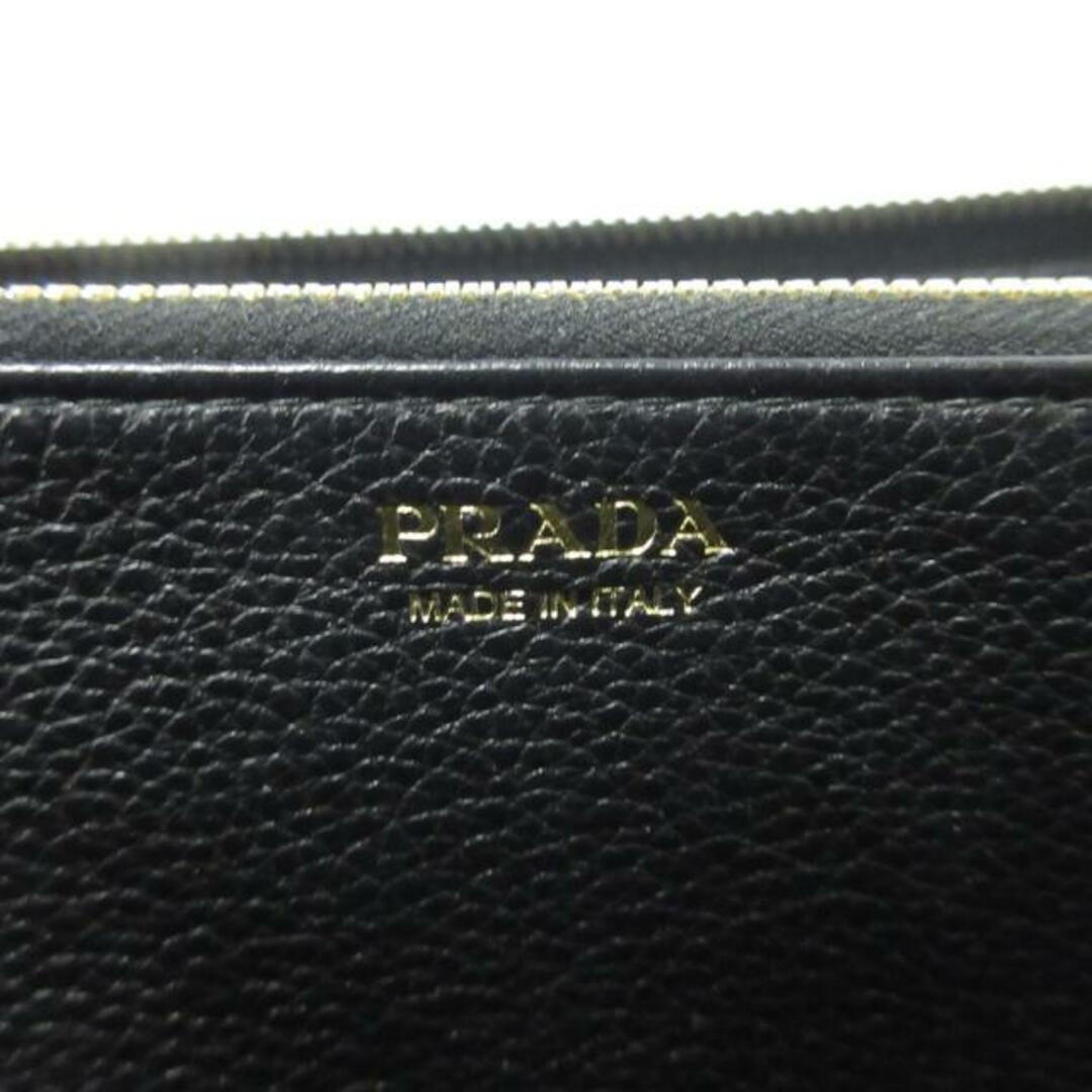 PRADA - プラダ 長財布 - 黒 ラウンドファスナーの通販 by ブラン