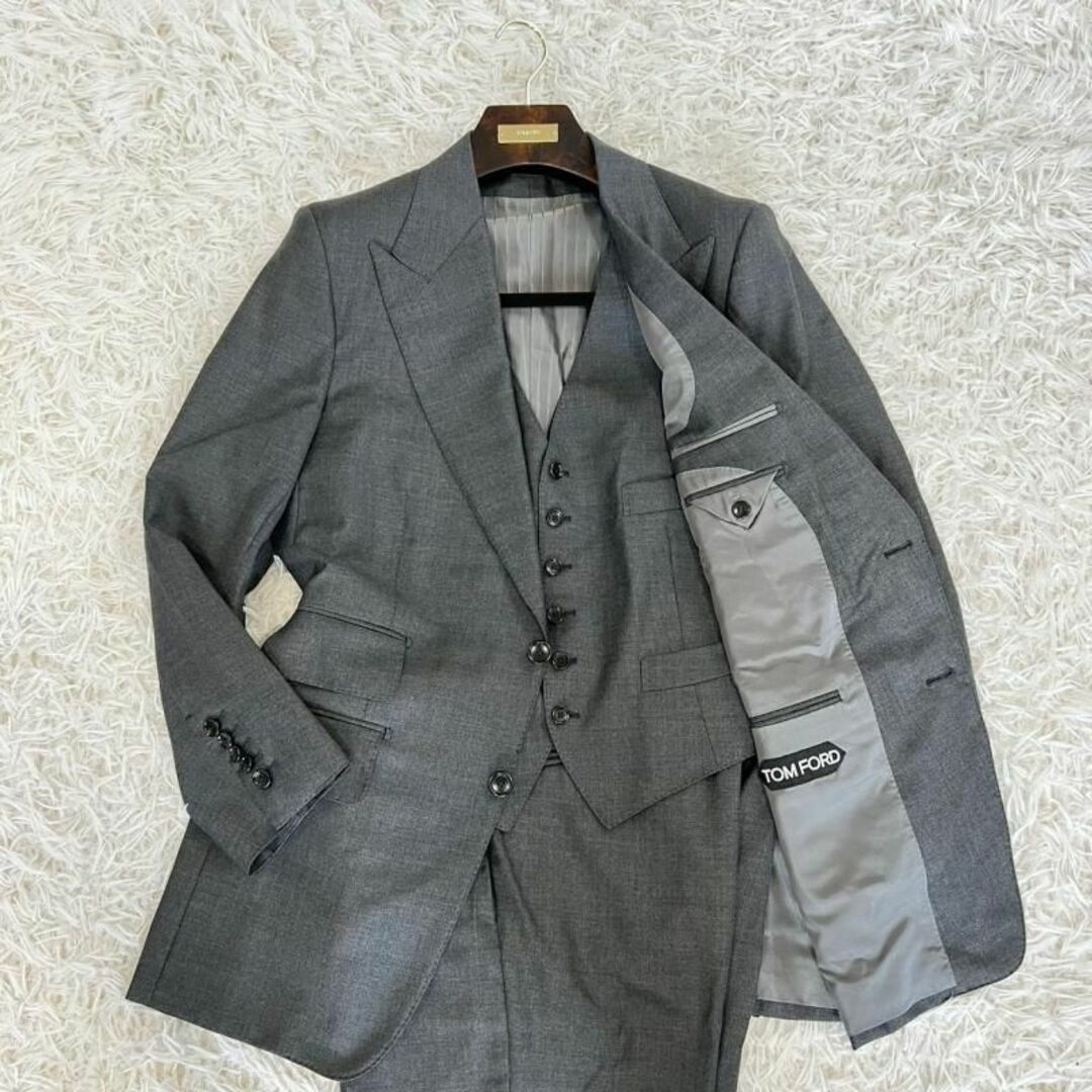 TOM FORD トムフォード グレー ウール スーツ Windsor 48R - スーツ