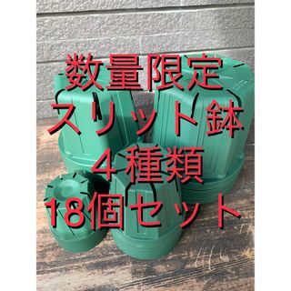 数量限定♪ スリット鉢　18鉢セット　4種類　オススメサイズの販売(プランター)