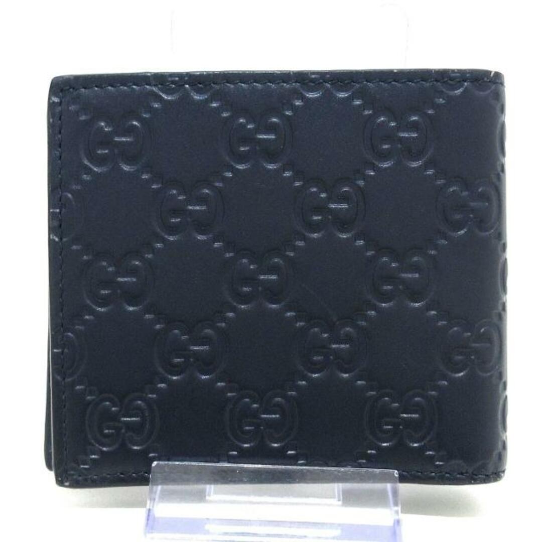 グッチ 2つ折り財布美品 グッチシマ 黒 - 財布