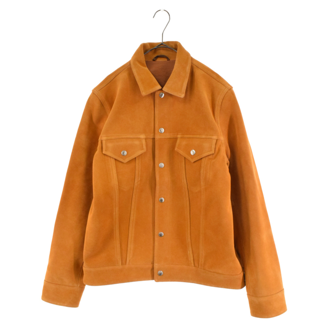 UNIFORM EXPERIMENT ユニフォームエクスペリメント 22AW SUEDE LEATHER JACKET CAMEL スエードレザー スナップボタンジャケット キャメル ブラウン UE-222009