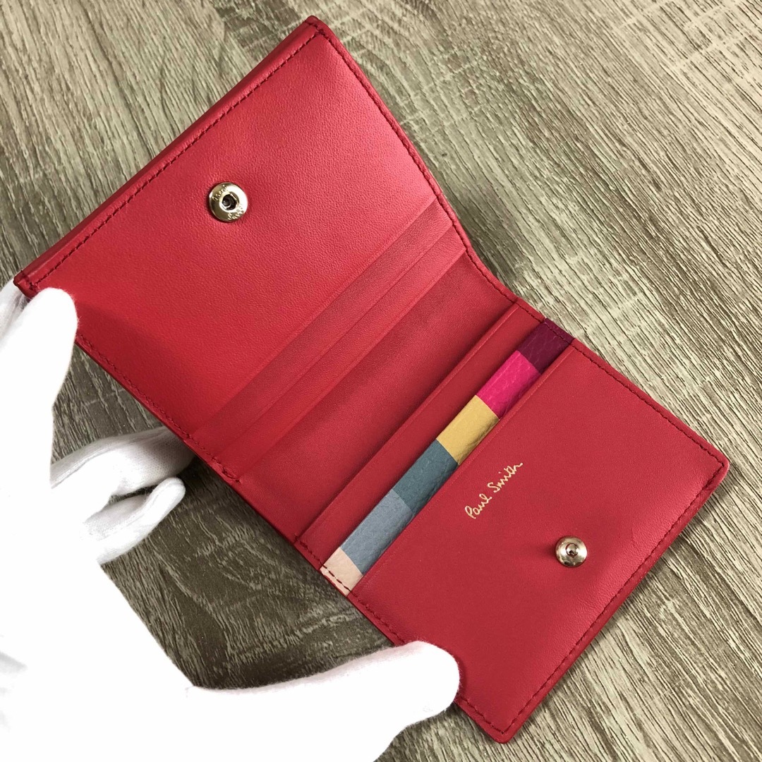 Paul Smith　ポールスミス 2つ折り財布　バニーエンボス　レザー