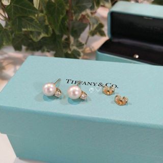 Tiffany & Co. - ティファニー シグネチャーパールダイヤモンドピアス