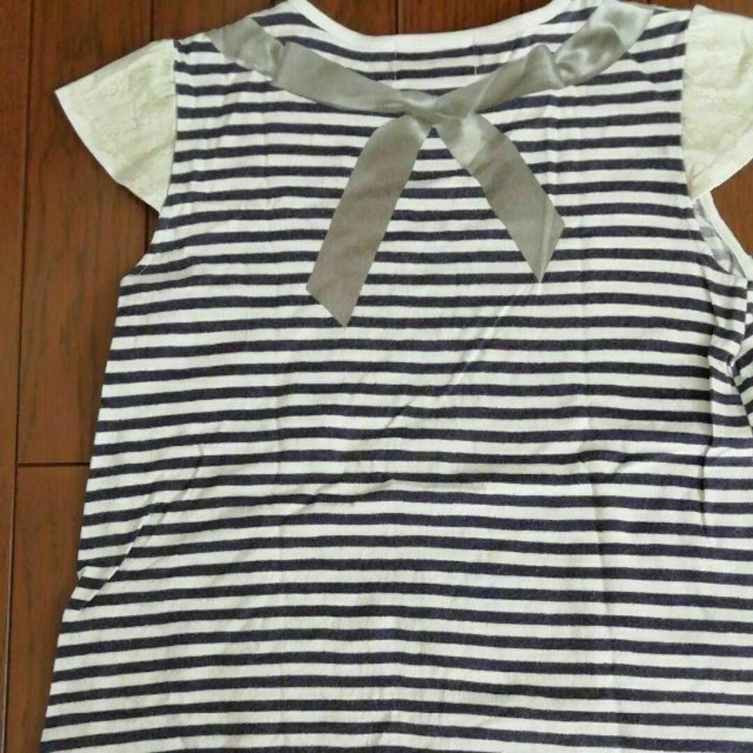 kumikyoku（組曲）(クミキョク)のクミキョク　AラインTシャツ　140cm キッズ/ベビー/マタニティのキッズ服女の子用(90cm~)(Tシャツ/カットソー)の商品写真