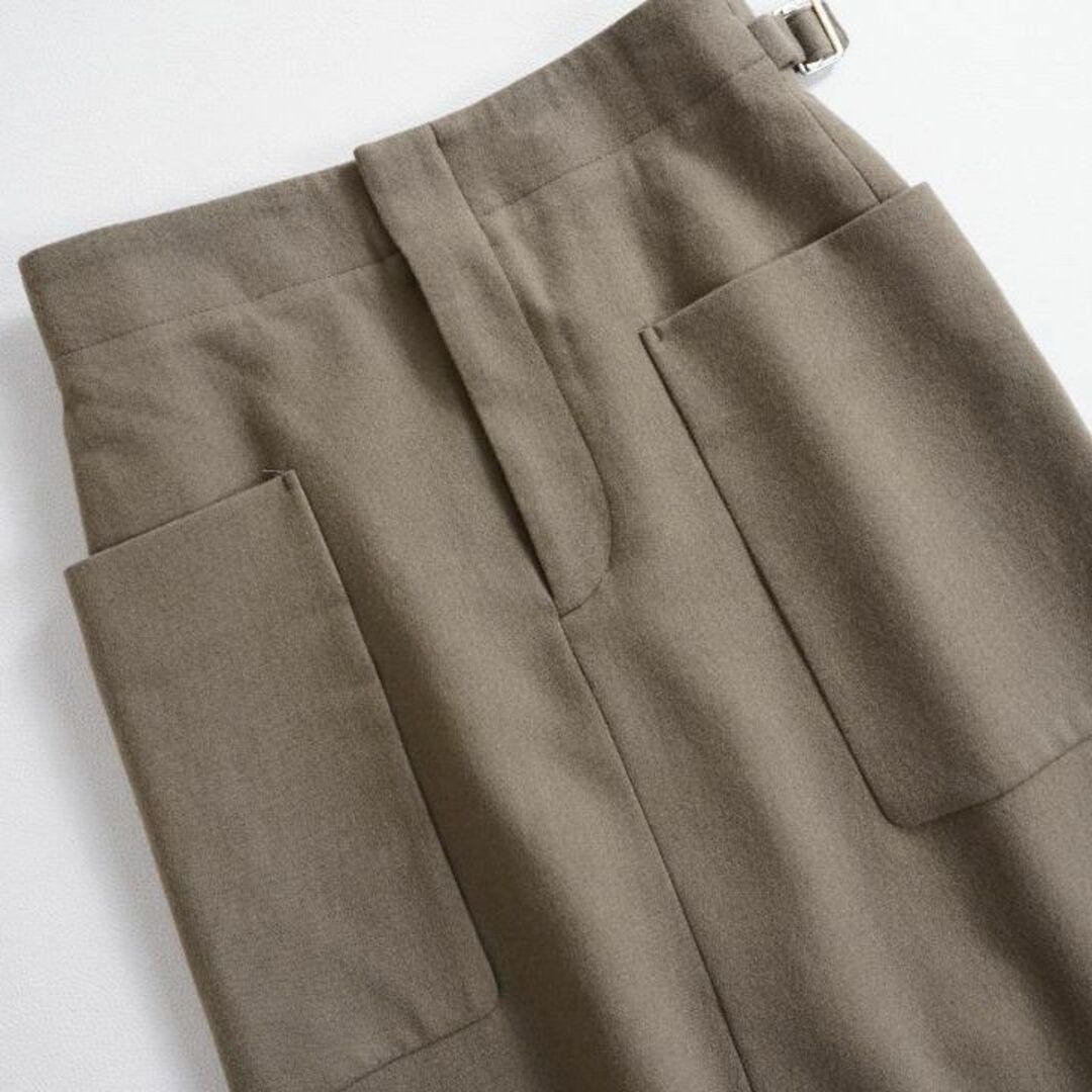 TOMORROWLAND(トゥモローランド)の241*トゥモローランド MACPHEE ウールフランネル トラペーズスカート レディースのスカート(ロングスカート)の商品写真