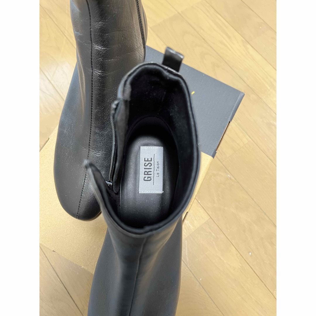 ルタロン GRISE 5.5cmレザーソフトショートブーツ - ブーツ
