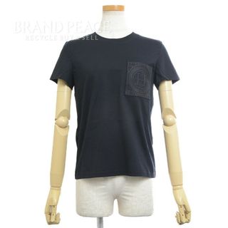 Hermes - エルメス 半袖 Tシャツ 刺繍Hロゴポケット コットン ブラック ...