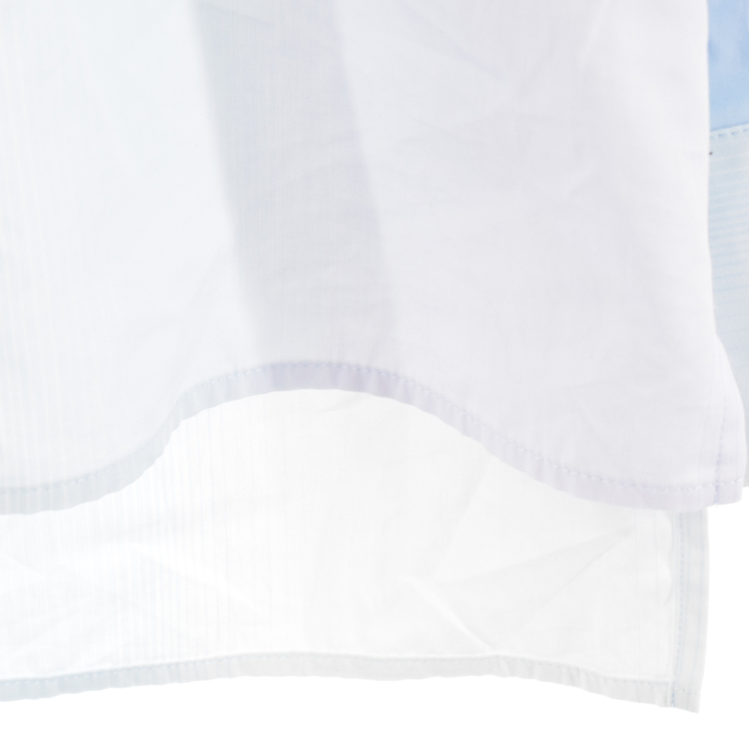 LOEWE(ロエベ)のLOEWE ロエベ Striped Cotton Hooded Shirt H526Y05WBM ストライプ フーデッドシャツ オーバーサイズ長袖シャツ ブルー メンズのトップス(シャツ)の商品写真