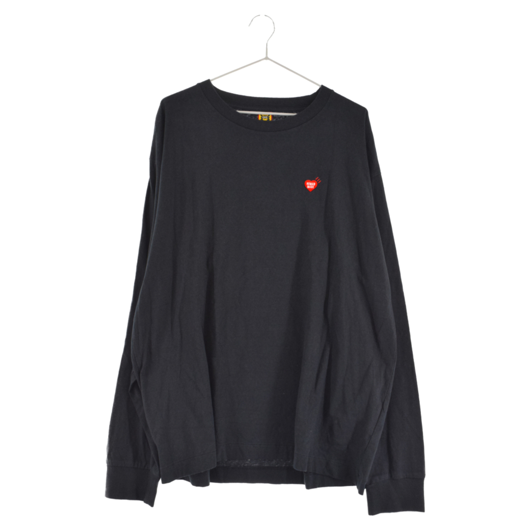 HUMAN MADEヒューマンメイドHEART L/S T-SHIRT　黒 XL