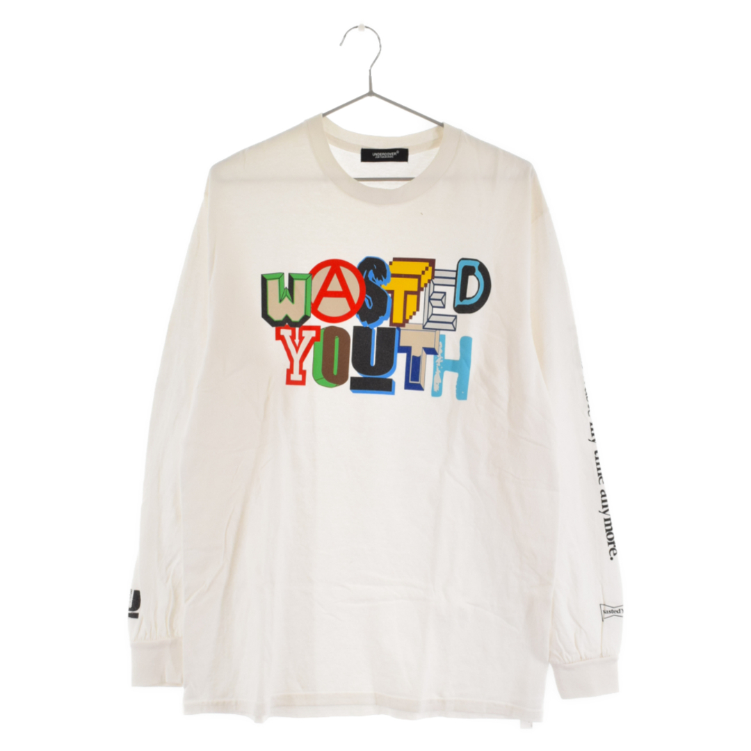 UNDERCOVER アンダーカバー 22AW×Wasted Youth Exclusive Logo L/S Tee ロゴロングスリーブTシャツ  ロンT UC2B9814 ホワイト | フリマアプリ ラクマ