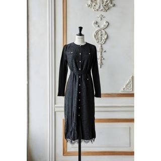 ハーリップトゥ(Her lip to)のherlipto Victoria Lace Belted Knit Dress(ロングワンピース/マキシワンピース)