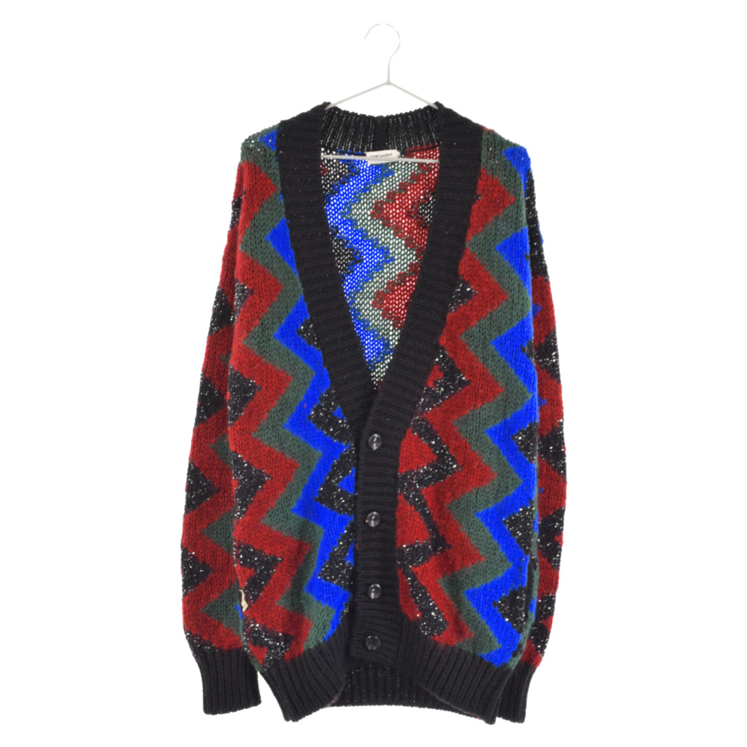 60センチ袖丈SAINT LAURENT PARIS サンローランパリ 21AW Glitter Cardigan スパンコール カーディガン マルチカラー 663352 Y75BT