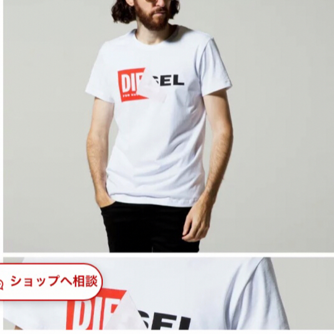 DIESEL Tシャツ　A00359-0CATM ブラック XXL ディーゼル