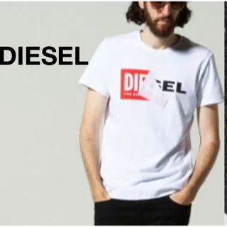 ディーゼル(DIESEL)のDIESEL ディーゼル Tシャツ 格好良い 白 ホワイト お洒落 シンプル　黒(Tシャツ/カットソー(半袖/袖なし))
