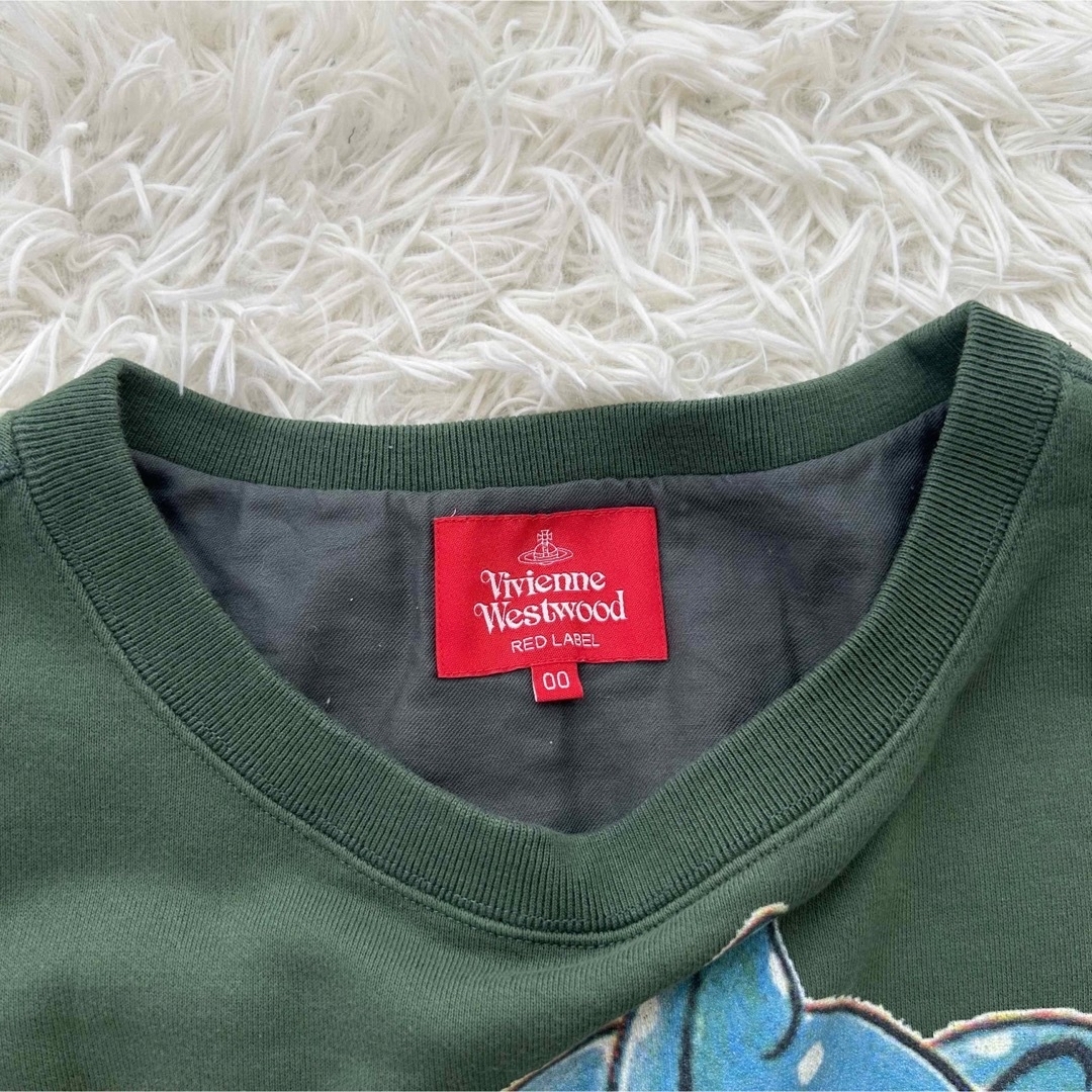 【美品】Vivienne Westwood 猫 トレーナーワンピース グリーン