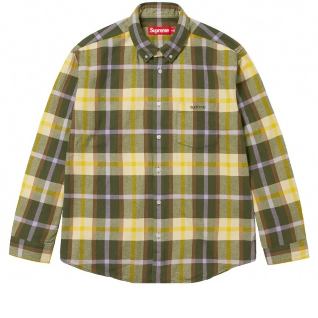 Supreme 23AW Plaid Flannel ShirtGreenL