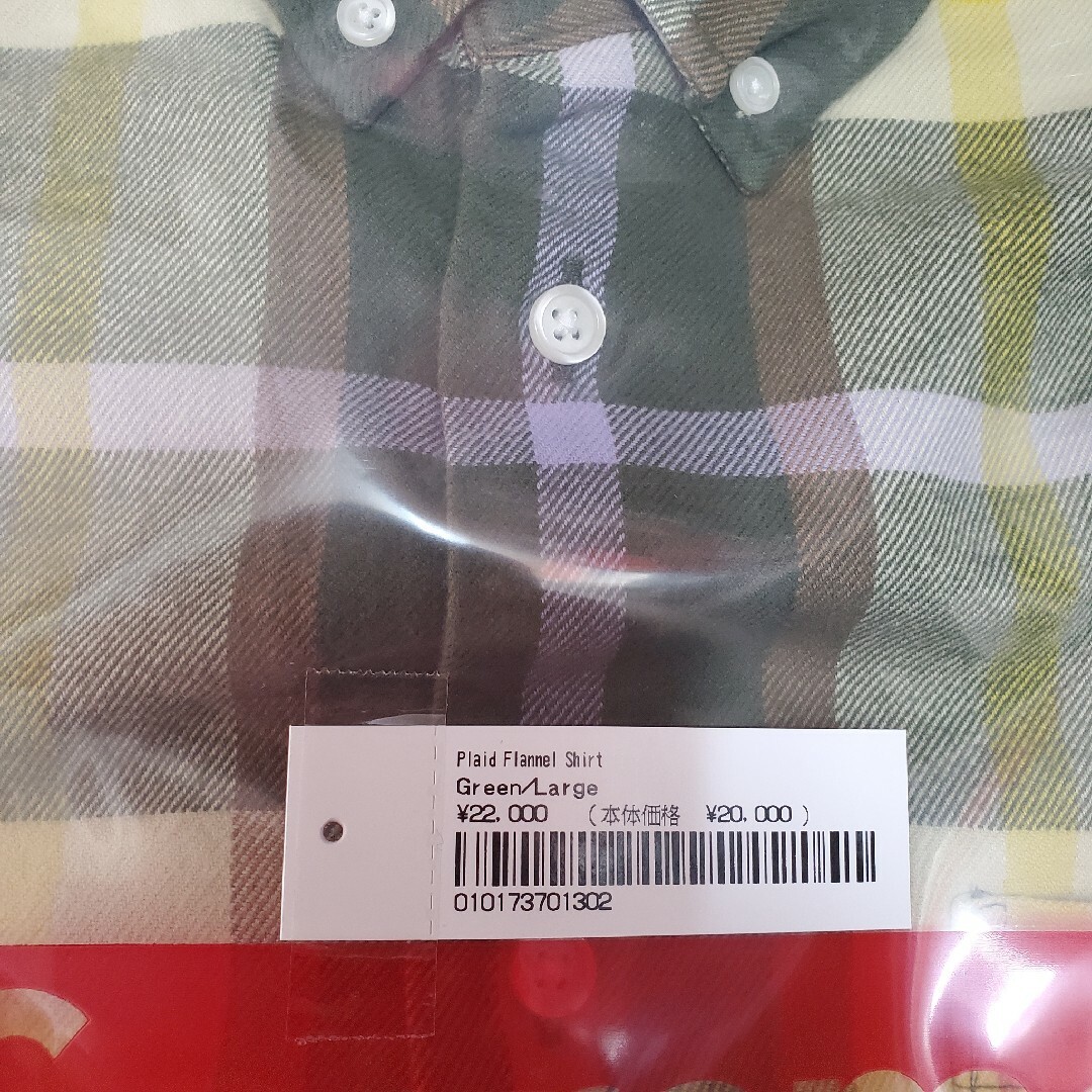 Supreme 23AW Plaid Flannel ShirtGreenL