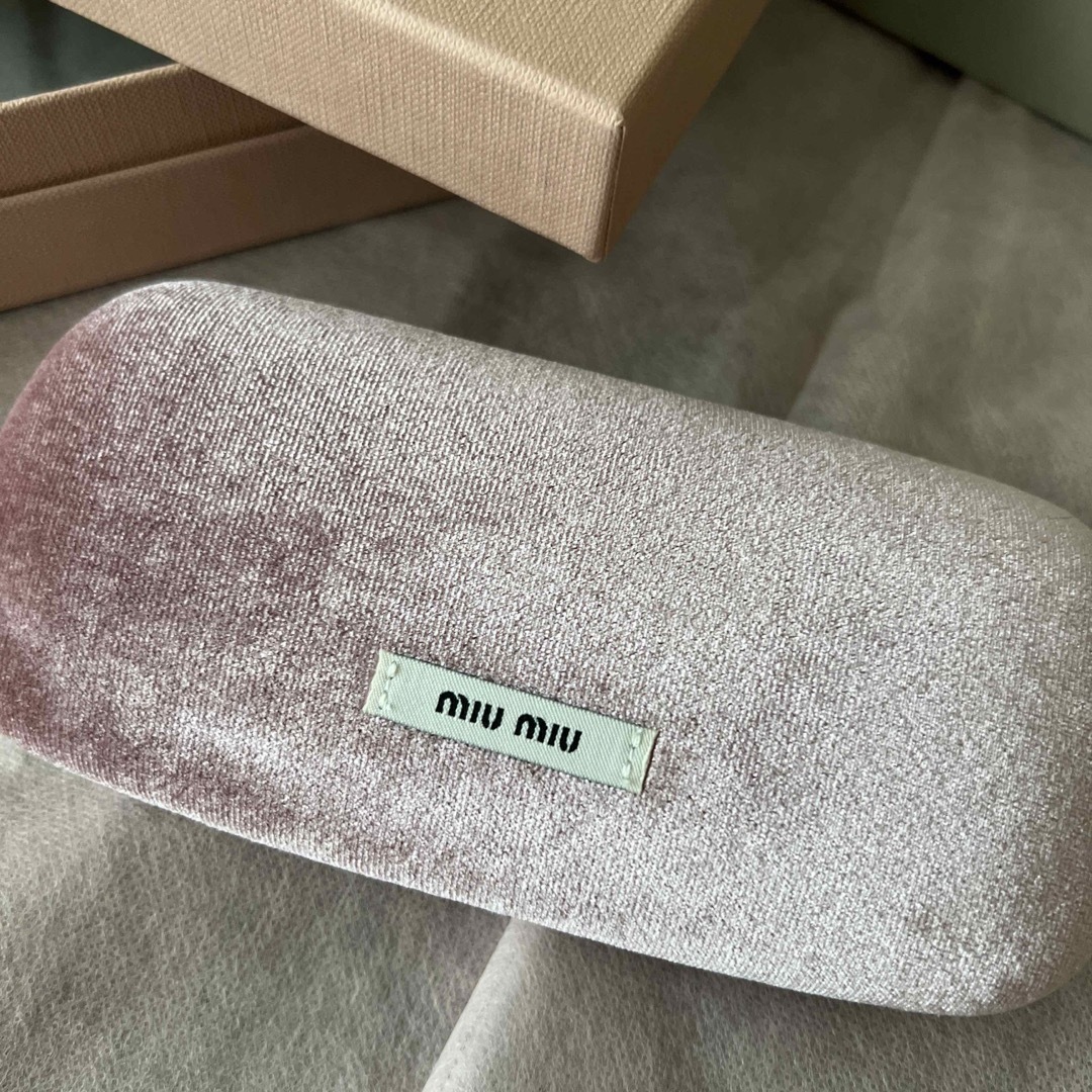 ❤︎アリ様専用 miu miu メガネ セルフレーム水色